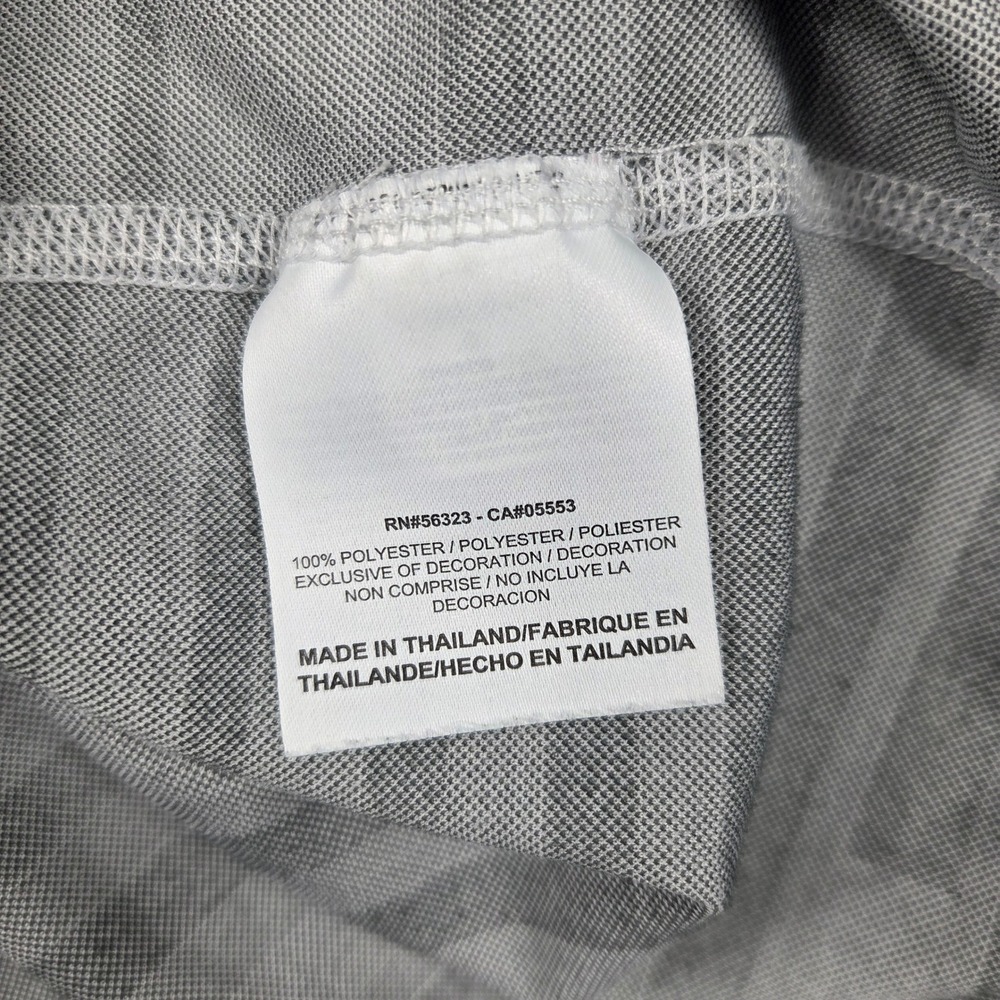Nike Running 1/4 Zip Mens Small Grey Black Excellent Dri-FIT Striped Pullover - Picture 9 of 9
